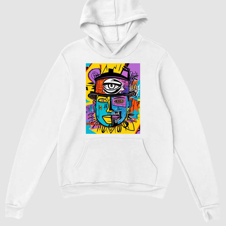 Hoodie Basic Erkek Beyaz