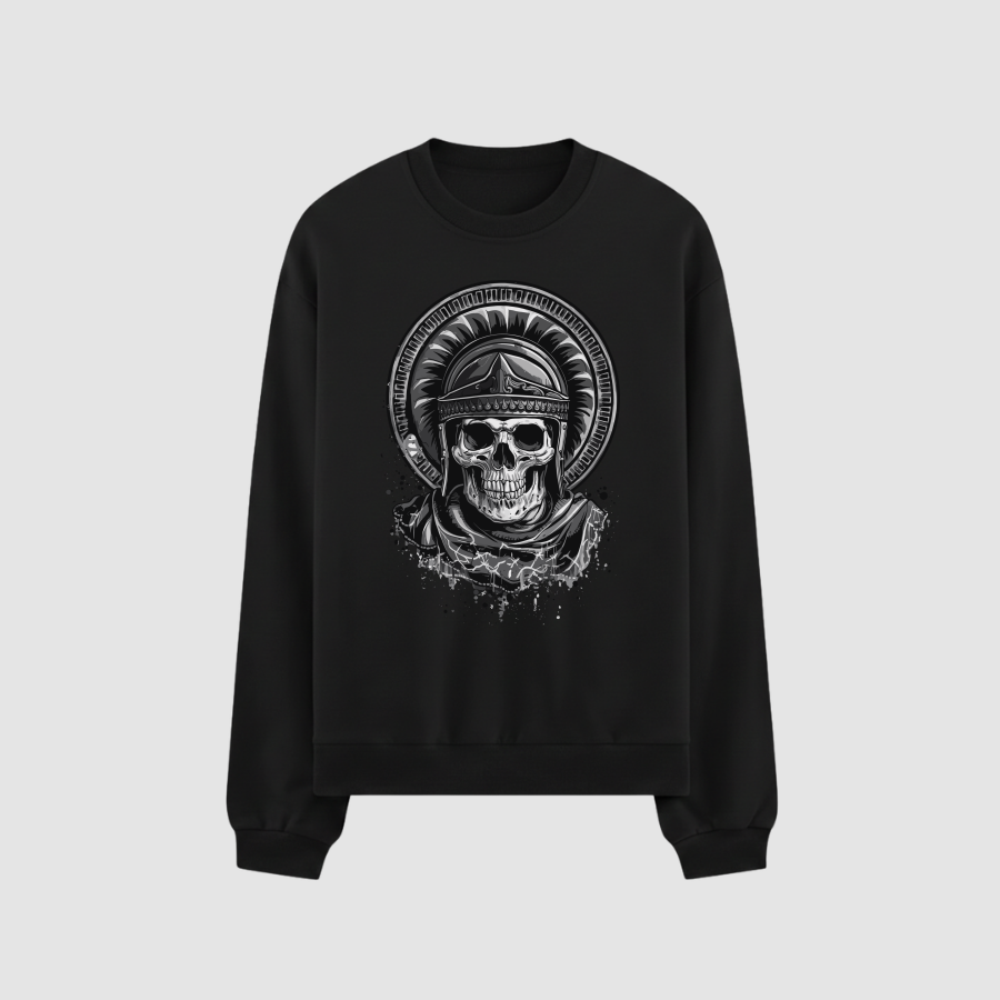 Sweatshirt Oversize Premium Kadın Siyah